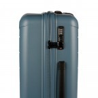 Koffer Franklin 66 cm Graublau, Farbe: blau/petrol, Marke: Flanigan, EAN: 4048171010394, Abmessungen in cm: 45x66x26, Bild 5 von 5