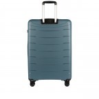 Koffer Franklin 76 cm Graublau, Farbe: blau/petrol, Marke: Flanigan, EAN: 4048171010424, Abmessungen in cm: 51x76x29, Bild 3 von 5