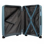 Koffer Franklin 76 cm Graublau, Farbe: blau/petrol, Marke: Flanigan, EAN: 4048171010424, Abmessungen in cm: 51x76x29, Bild 4 von 5