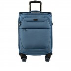 Koffer Magellan 086450 Größe 55 cm Graublau, Farbe: blau/petrol, Marke: Flanigan, EAN: 4048171010271, Abmessungen in cm: 37.5x55x22, Bild 6 von 6