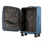 Koffer Magellan 086450 erweiterbar Größe 66 Graublau, Farbe: blau/petrol, Marke: Flanigan, EAN: 4048171010295, Abmessungen in cm: 46x66x26.5, Bild 4 von 5