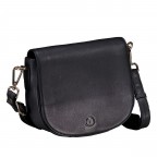 Satteltasche Nappa mit Goldfittings Schwarz, Farbe: schwarz, Marke: Hausfelder Manufaktur, EAN: 4065646020566, Abmessungen in cm: 20.5x18x7.5, Bild 2 von 6