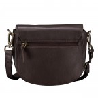 Satteltasche Nappa mit Goldfittings Dunkelbraun, Farbe: braun, Marke: Hausfelder Manufaktur, EAN: 4065646020573, Abmessungen in cm: 20.5x18x7.5, Bild 3 von 6