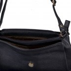 Umhängetasche Nappa mit Goldfittings Black, Farbe: schwarz, Marke: Hausfelder Manufaktur, EAN: 4065646020580, Abmessungen in cm: 26.5x24x6, Bild 6 von 6