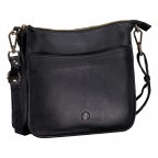 Umhängetasche Nappa Schwarz, Farbe: schwarz, Marke: Hausfelder Manufaktur, EAN: 4065646020641, Abmessungen in cm: 26.5x25x7.5, Bild 2 von 6