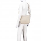 Umhängetasche Nappa Beige, Farbe: beige, Marke: Hausfelder Manufaktur, EAN: 4065646020658, Abmessungen in cm: 26.5x25x7.5, Bild 5 von 6