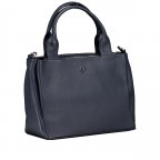 Handtasche Nappa Dunkelblau, Farbe: blau/petrol, Marke: Hausfelder Manufaktur, EAN: 4065646020689, Abmessungen in cm: 28x21x12, Bild 2 von 7