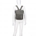 Rucksack Nappa Dunkelgrau, Farbe: grau, Marke: Hausfelder Manufaktur, EAN: 4065646022522, Abmessungen in cm: 24.5x31x9.5, Bild 5 von 6