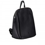 Rucksack Nappa Schwarz, Farbe: schwarz, Marke: Hausfelder Manufaktur, EAN: 4065646022539, Abmessungen in cm: 27x31x14, Bild 2 von 6