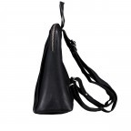 Rucksack Nappa Schwarz, Farbe: schwarz, Marke: Hausfelder Manufaktur, EAN: 4065646022539, Abmessungen in cm: 27x31x14, Bild 3 von 6