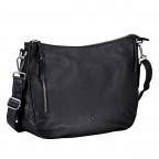 Beuteltasche Nappa Schwarz, Farbe: schwarz, Marke: Hausfelder Manufaktur, EAN: 4065646020733, Abmessungen in cm: 32.5x24.5x10, Bild 2 von 6