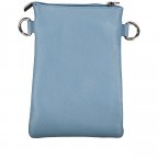 Umhängetasche / Handytasche mit Silberfittings Hellblau, Farbe: blau/petrol, Marke: Hausfelder Manufaktur, EAN: 4065646022317, Abmessungen in cm: 14.5x21x1.7, Bild 3 von 6