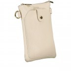 Umhängetasche / Handytasche mit Goldfittings Beige, Farbe: beige, Marke: Hausfelder Manufaktur, EAN: 4065646022331, Abmessungen in cm: 14.5x21x1.7, Bild 2 von 6