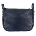 Beuteltasche mit Goldfittings Dunkelblau, Farbe: blau/petrol, Marke: Hausfelder Manufaktur, EAN: 4065646022362, Abmessungen in cm: 32.5x24.5x10.2, Bild 3 von 8