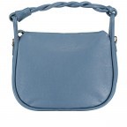 Beuteltasche mit Goldfittings Hellblau, Farbe: blau/petrol, Marke: Hausfelder Manufaktur, EAN: 4065646022386, Abmessungen in cm: 32.5x24.5x10.2, Bild 3 von 8