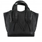 Handtasche Schwarz, Farbe: schwarz, Marke: Hausfelder Manufaktur, EAN: 4065646022393, Abmessungen in cm: 21x22x10, Bild 3 von 7