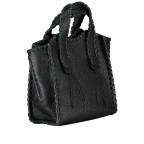 Handtasche Schwarz, Farbe: schwarz, Marke: Hausfelder Manufaktur, EAN: 4065646022393, Abmessungen in cm: 21x22x10, Bild 2 von 7