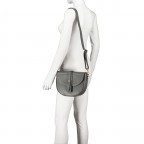 Satteltasche Dunkelgrau, Farbe: grau, Marke: Hausfelder Manufaktur, EAN: 4065646022461, Abmessungen in cm: 28x20x7.5, Bild 6 von 8