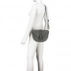 Satteltasche Dunkelgrau, Farbe: grau, Marke: Hausfelder Manufaktur, EAN: 4065646022461, Abmessungen in cm: 28x20x7.5, Bild 7 von 8