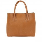Handtasche mit Goldfittings Hellbraun, Farbe: braun, Marke: Hausfelder Manufaktur, EAN: 4065646022492, Abmessungen in cm: 31.5x27x14, Bild 3 von 7