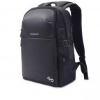 Rucksack Commute Rail Eco mit Laptopfach 15.6 Black, Farbe: schwarz, Marke: Hedgren, EAN: 5413507235380, Abmessungen in cm: 32x43x18, Bild 2 von 20