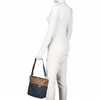 Umhängetasche Olli OT8, Farbe: grau, blau/petrol, braun, beige, Marke: Zwei, Abmessungen in cm: 24x23x9.5, Bild 4 von 9