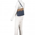 Umhängetasche Olli OT8, Farbe: grau, blau/petrol, braun, beige, Marke: Zwei, Abmessungen in cm: 24x23x9.5, Bild 5 von 9