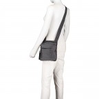 Umhängetasche MD20 QMT04, Farbe: grau, blau/petrol, taupe/khaki, rosa/pink, beige, Marke: Mandarina Duck, Abmessungen in cm: 21x24x5, Bild 4 von 8