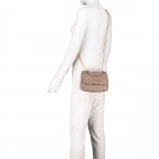 Umhängetasche Ocarina, Farbe: schwarz, taupe/khaki, rot/weinrot, beige, weiß, Marke: Valentino Bags, Abmessungen in cm: 20x15x7, Bild 7 von 8