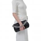 Umhängetasche / Clutch Soft Volume Ruby Silky Leather Black, Farbe: schwarz, Marke: Les Visionnaires, EAN: 4260711670046, Abmessungen in cm: 32x16x10, Bild 4 von 6