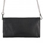 Clutch / Geldbörse mit Schulterkette Schwarz, Farbe: schwarz, Marke: Hausfelder Manufaktur, EAN: 4065646008700, Abmessungen in cm: 19x11x2, Bild 3 von 6