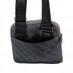 Umhängetasche Milano mit Tabletfach Dark Black, Farbe: schwarz, Marke: Guess, EAN: 7621701037640, Abmessungen in cm: 20x23x3, Bild 8 von 8