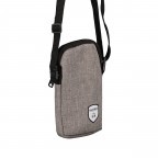 Handytasche Mistique Grau, Farbe: grau, Marke: Blackbeat, EAN: 4066727000064, Abmessungen in cm: 10.5x16.5x2, Bild 2 von 7