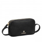 Handy- / Umhängetasche Fashion Mobile Bag Black Gold, Farbe: schwarz, Marke: AIGNER, EAN: 4055539453397, Abmessungen in cm: 18x11x3, Bild 2 von 5