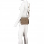 Umhängetasche Taupe, Farbe: taupe/khaki, Marke: Hausfelder Manufaktur, EAN: 4065646012806, Abmessungen in cm: 20.5x19x8, Bild 5 von 6