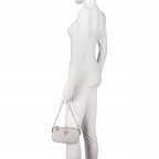 Umhängetasche Noelle Double Pouch Crossbody S Latte Logo, Farbe: beige, Marke: Guess, EAN: 0190231710691, Abmessungen in cm: 24x14x4, Bild 3 von 7