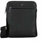 Umhängetasche Ray Zip Envelope, Farbe: schwarz, blau/petrol, Marke: BOSS, Abmessungen in cm: 21x24x3.5, Bild 1 von 6