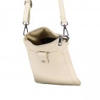 Umhängetasche / Handytasche mit austauschbaren Riemen und Silberfittings Oliv, Farbe: grün/oliv, Marke: Hausfelder Manufaktur, EAN: 4065646017351, Abmessungen in cm: 14.5x20.5x1, Bild 6 von 6