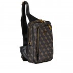 Umhängetasche Vezzola Eco Sling Bag Brown Ochre, Farbe: braun, Marke: Guess, EAN: 7622336918595, Abmessungen in cm: 15x23x4, Bild 2 von 5