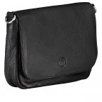 Umhängetasche Nappa, Farbe: schwarz, blau/petrol, beige, weiß, Marke: Hausfelder Manufaktur, Abmessungen in cm: 22x15.5x4.5, Bild 2 von 8