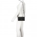 Umhängetasche / Clutch Wallet on Strap mit RFID-Schutz Pearl White, Farbe: beige, Marke: AIGNER, EAN: 4055539552588, Abmessungen in cm: 21.5x13x4, Bild 3 von 6
