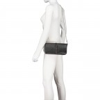 Umhängetasche Materia, Farbe: schwarz, metallic, Marke: Valentino Bags, Abmessungen in cm: 25x13x5.5, Bild 5 von 6