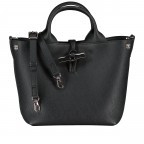 Handtasche Roseau S variabel in der Form, Farbe: schwarz, grau, braun, beige, Marke: Longchamp, Abmessungen in cm: 20x20x13.5, Bild 1 von 9