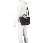 Handtasche Roseau S variabel in der Form, Farbe: schwarz, grau, braun, beige, Marke: Longchamp, Abmessungen in cm: 20x20x13.5, Bild 7 von 9