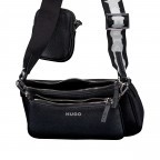Umhängetasche Bel Multi Crossbag, Farbe: schwarz, grün/oliv, Marke: HUGO, Abmessungen in cm: 23x15.5x6, Bild 6 von 6