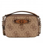 Umhängetasche Izzy, Farbe: anthrazit, cognac, Marke: Guess, Abmessungen in cm: 20x13x7, Bild 1 von 6