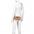 Umhängetasche Izzy, Farbe: anthrazit, cognac, Marke: Guess, Abmessungen in cm: 20x13x7, Bild 5 von 6