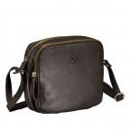 Umhängetasche Nappa Camera Bag mit Goldfittings, Farbe: schwarz, braun, beige, Marke: Hausfelder Manufaktur, Abmessungen in cm: 22x17.5x5.5, Bild 2 von 6