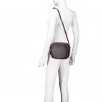 Umhängetasche Nappa Camera Bag mit Goldfittings, Farbe: schwarz, braun, beige, Marke: Hausfelder Manufaktur, Abmessungen in cm: 22x17.5x5.5, Bild 4 von 6