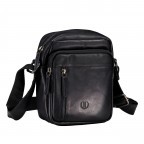 Umhängetasche Oil pull up, Farbe: schwarz, braun, cognac, Marke: Hausfelder Manufaktur, Abmessungen in cm: 17x21x7.5, Bild 2 von 6